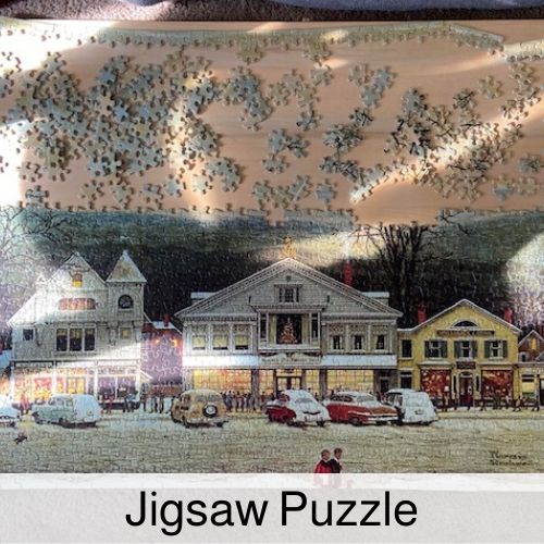 Jigsaw puzzle drinking game.