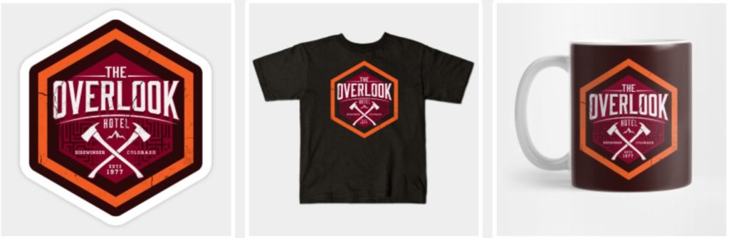 The Overlook Hotel merchandise.